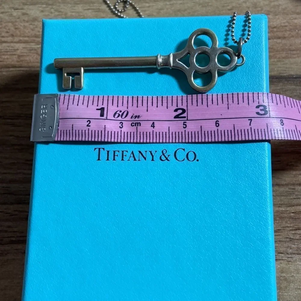 Tiffany & Co Key and chain silver with pouch and box